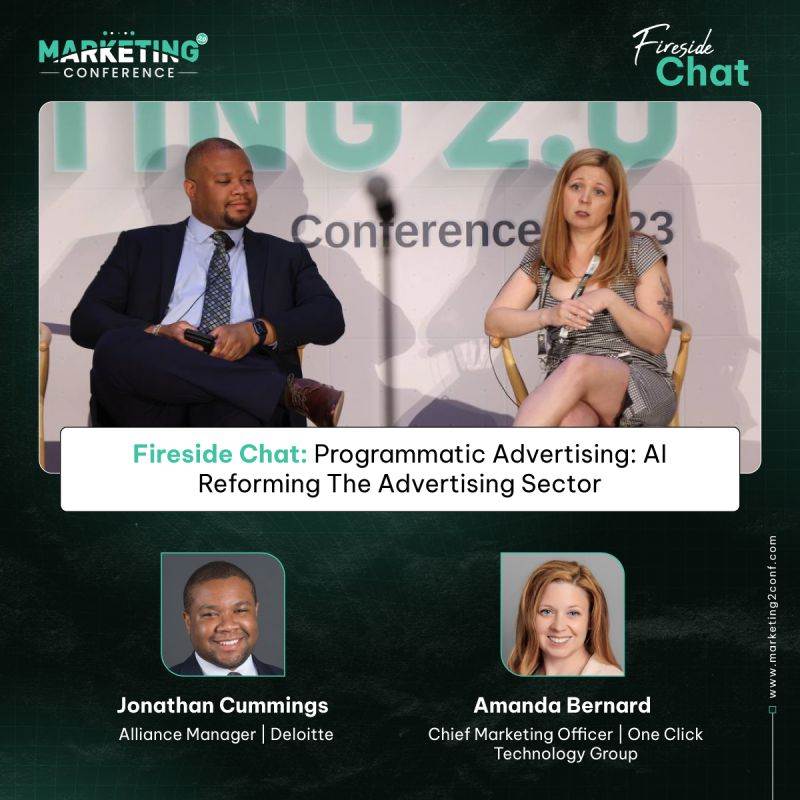 Image of the fireside chat at the Marketing 2.0 Conference
